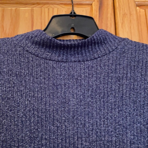 18/20 navy white Heathered turtleneck swing top tunic plus size top NWT - Picture 4 of 7
